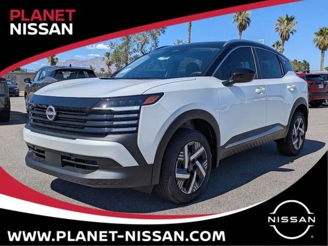 New 2026 Aspen White TriCoat / Super Black Two-tone Nissan SV image 1
