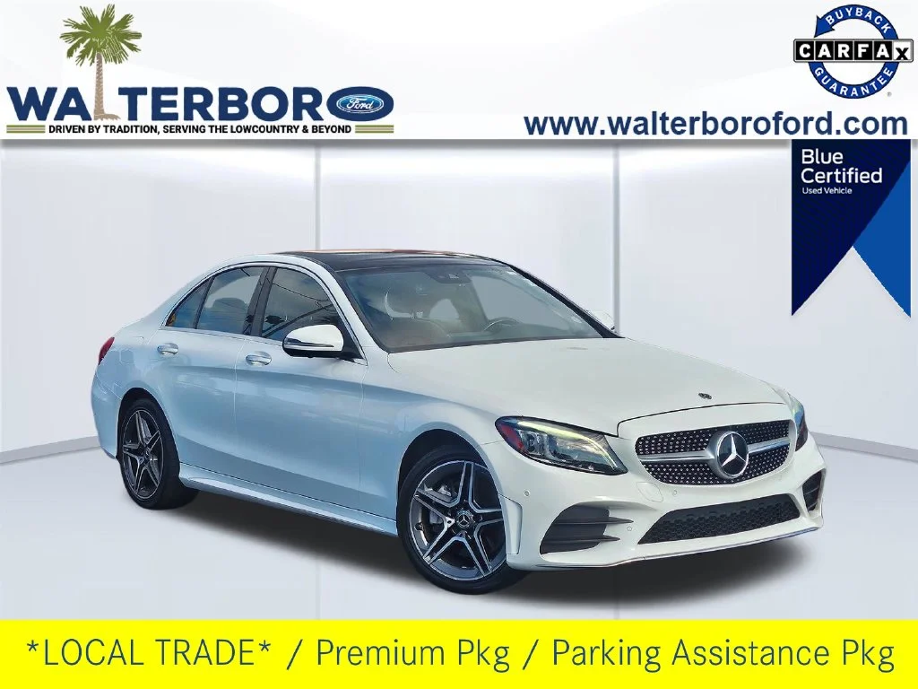 Certified Used 2021 White Mercedes-Benz C 300 image 1