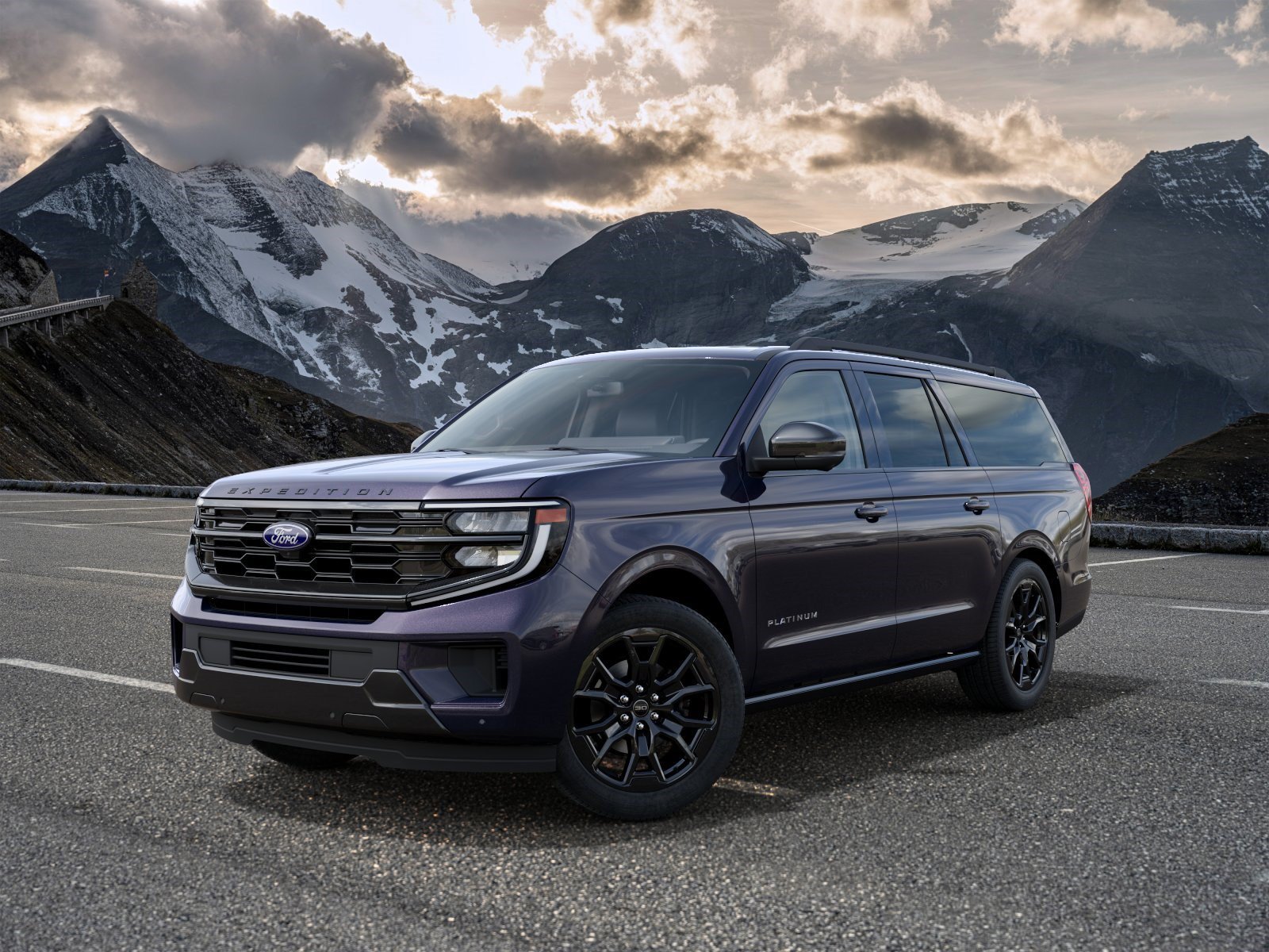 New 2027 Blue Ember Metallic Ford Platinum image 2
