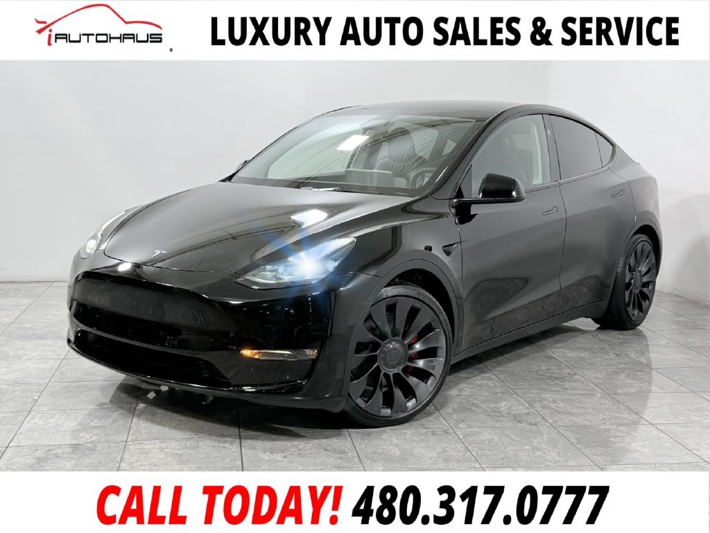 Used 2023 Black Tesla Performance image 1