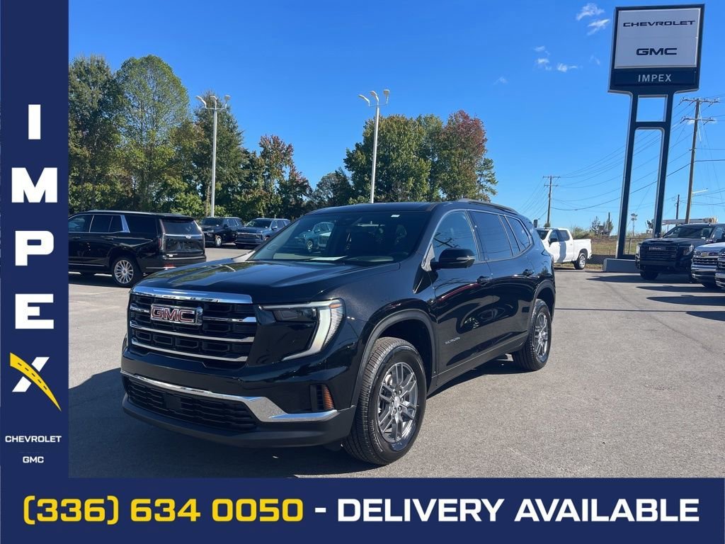 Black (Ebony Twilight Metallic) 2025 GMC Acadia Elevation FWD SUV / Crossover Front-Wheel Drive