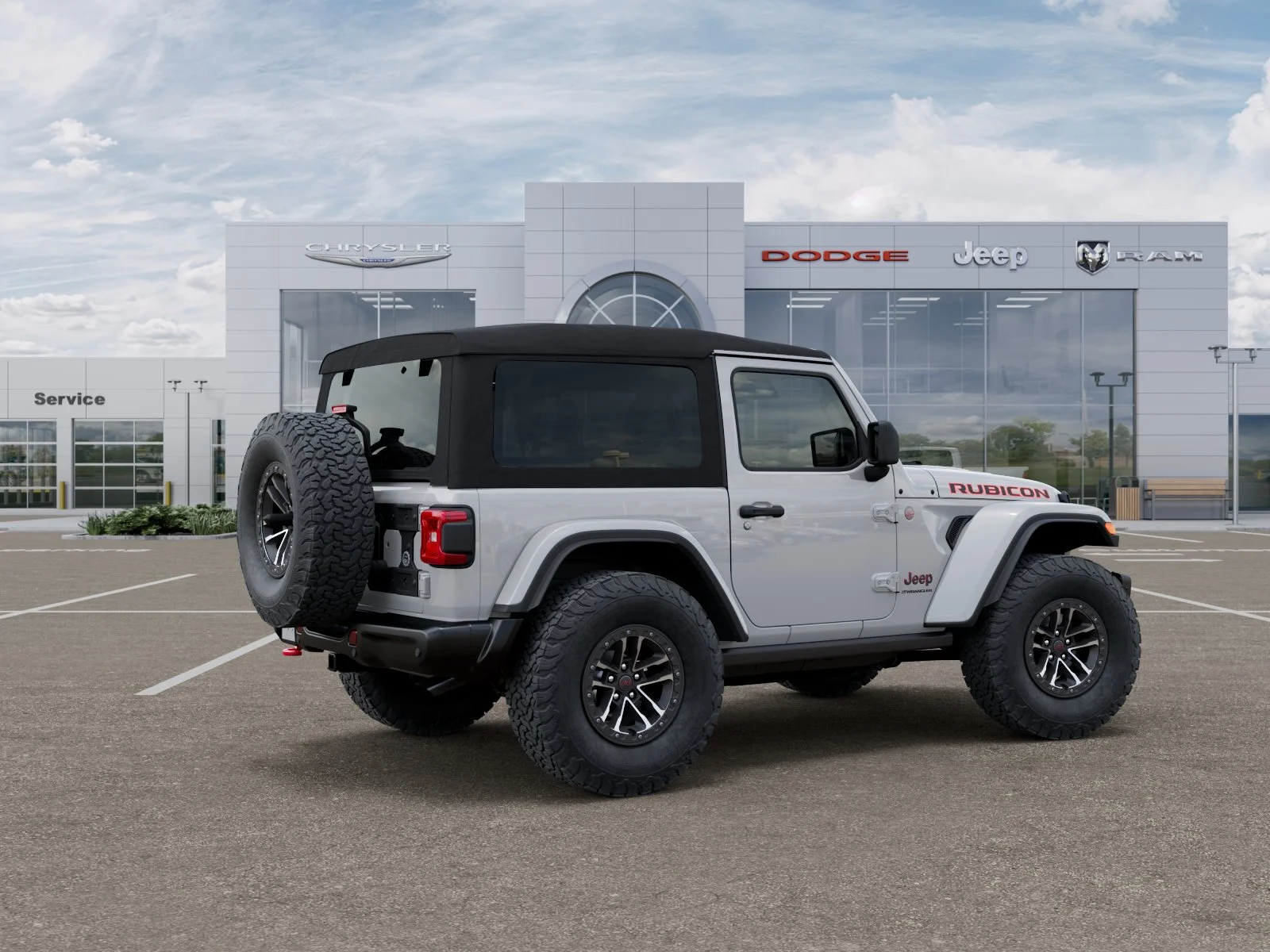 New 2025 Bright White Clearcoat Jeep Rubicon X image 40