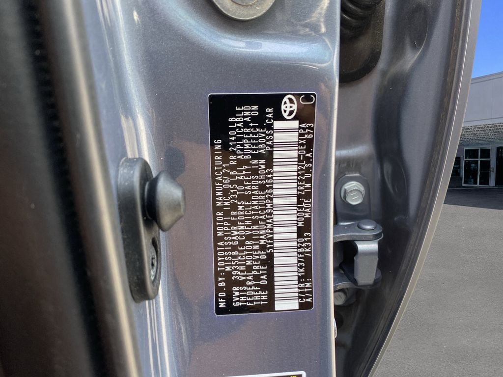 Used 2021 Celestite Toyota LE image 32