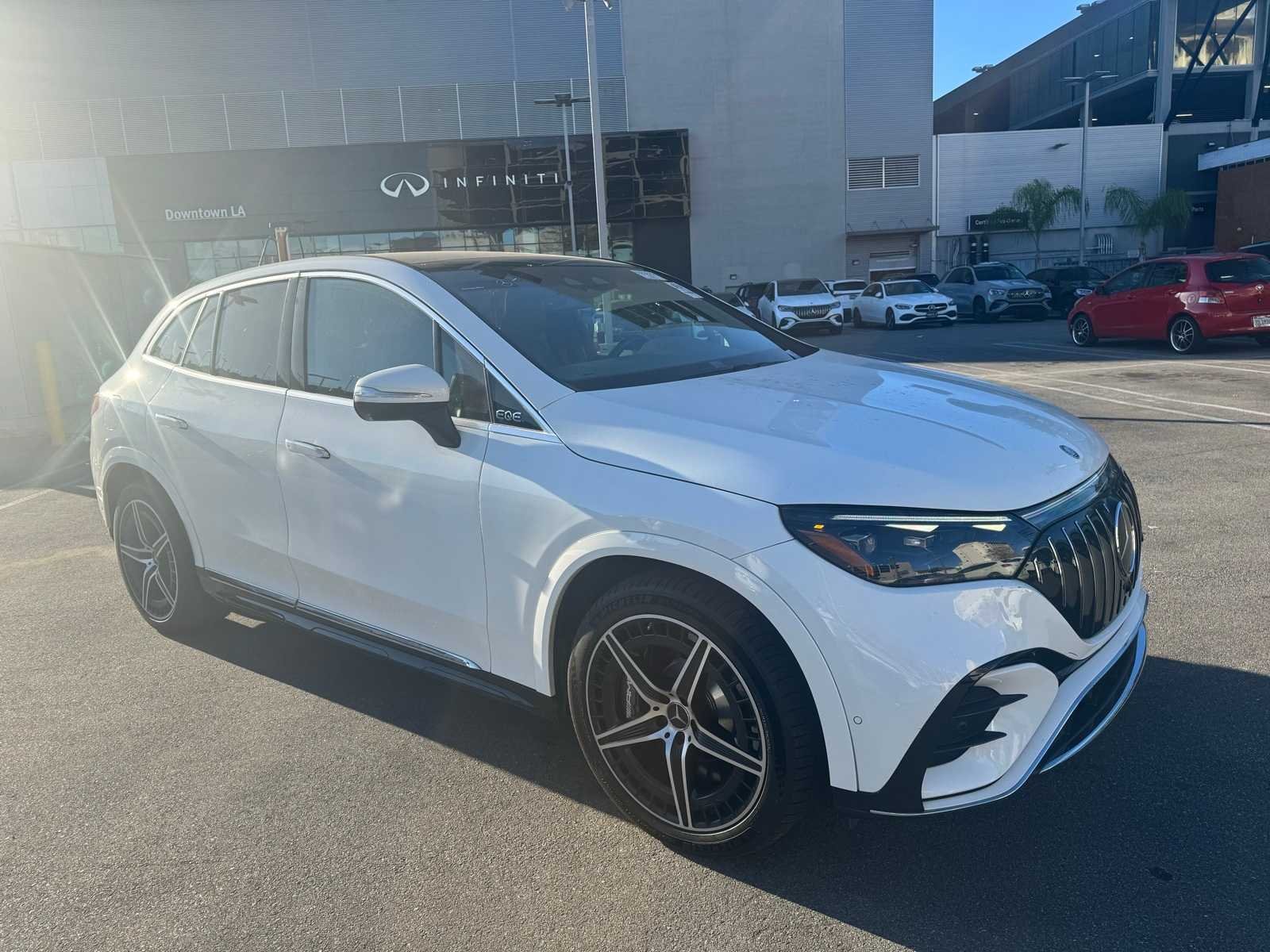 Certified 2024 Mercedes-Benz EQE SUV Base with VIN 4JGGM5DB2RA033600 for sale in Los Angeles, CA