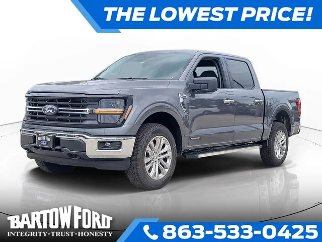 New 2026 Gray Metallic Ford XLT image 1