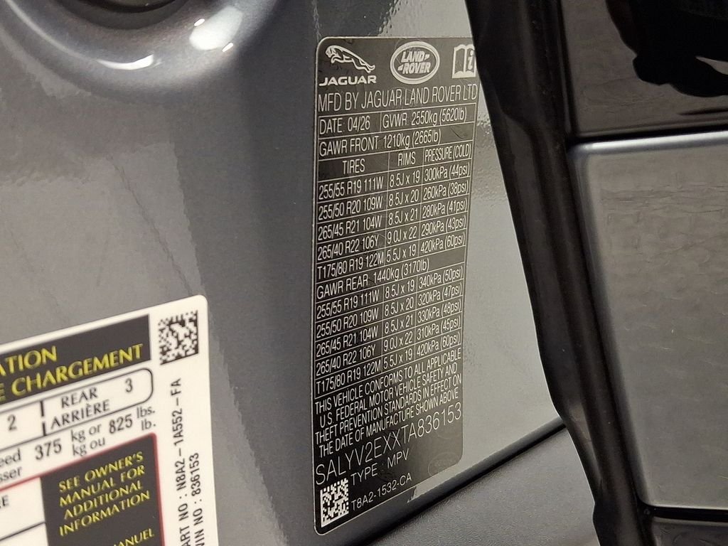 New 2026 Zadar Grey Land Rover P250 Base image 21