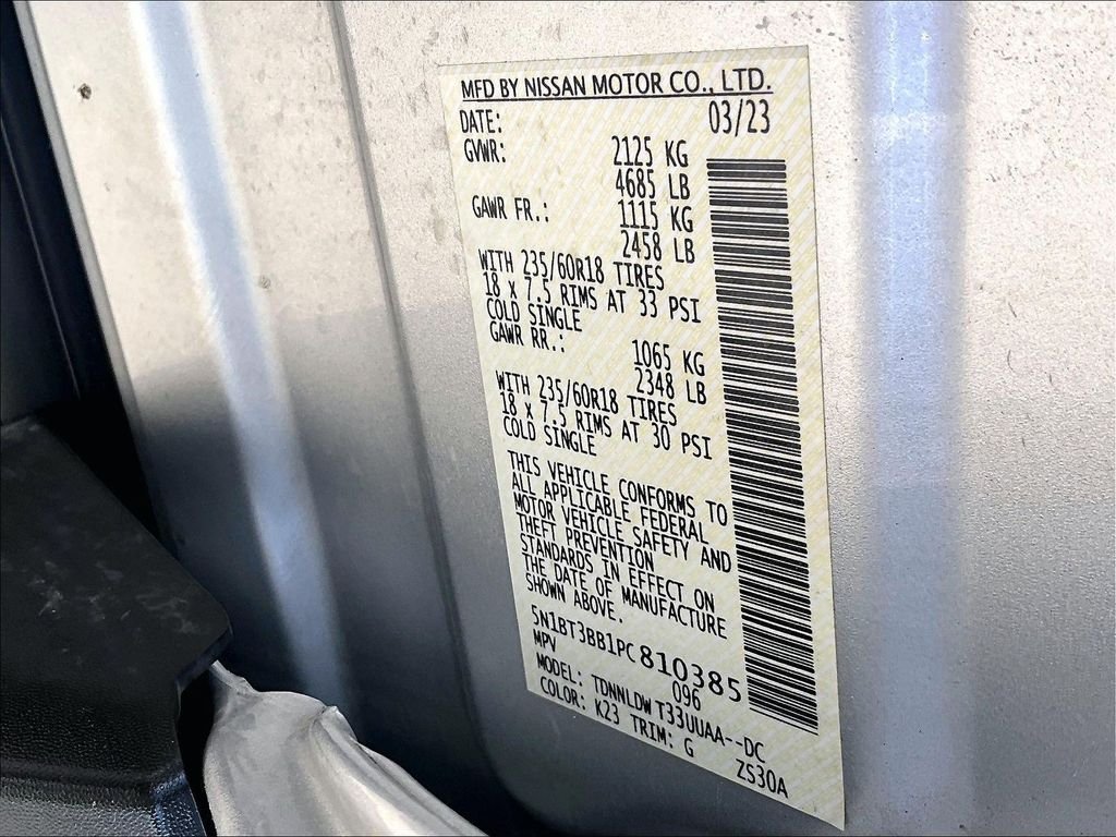 Used 2023 Silver Nissan SV image 36