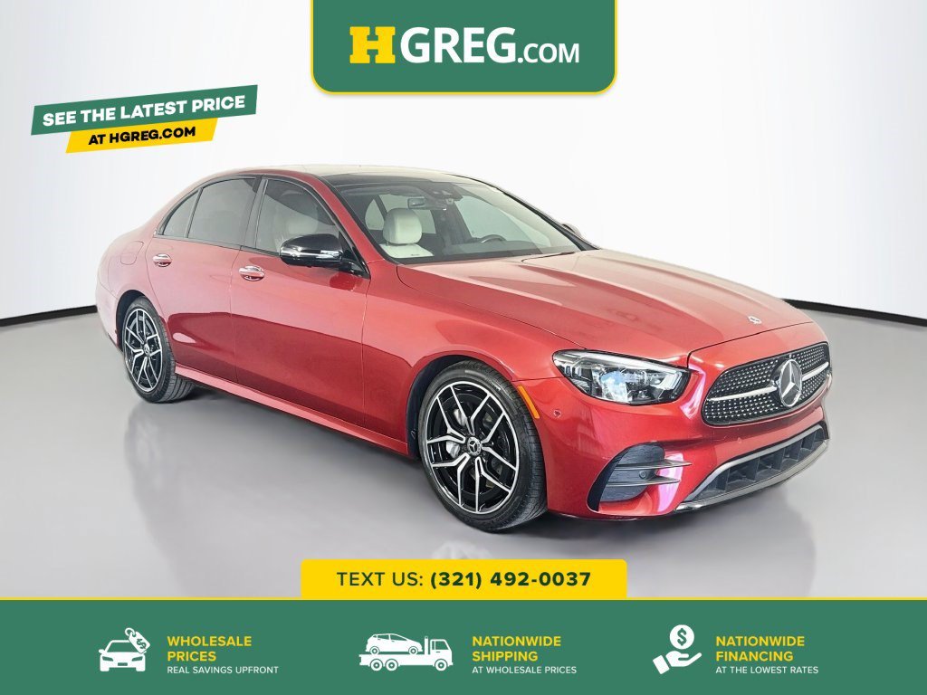 Used 2022 Rubellite Red Metallic Mercedes-Benz E 350 image 1