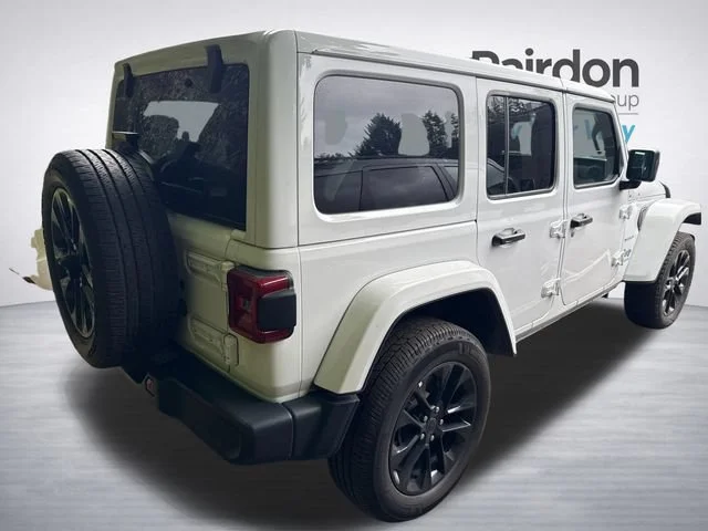 Used 2024 Bright White Clearcoat Jeep Sahara 4xe image 7
