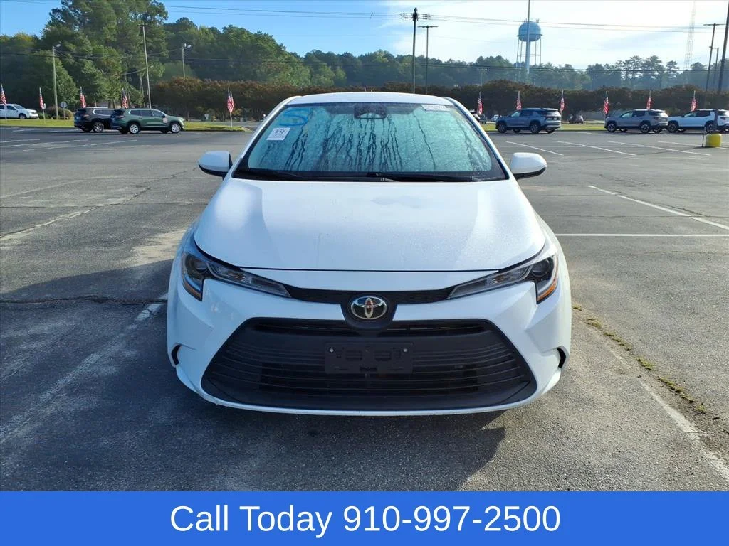 Used 2025 White Toyota LE image 2