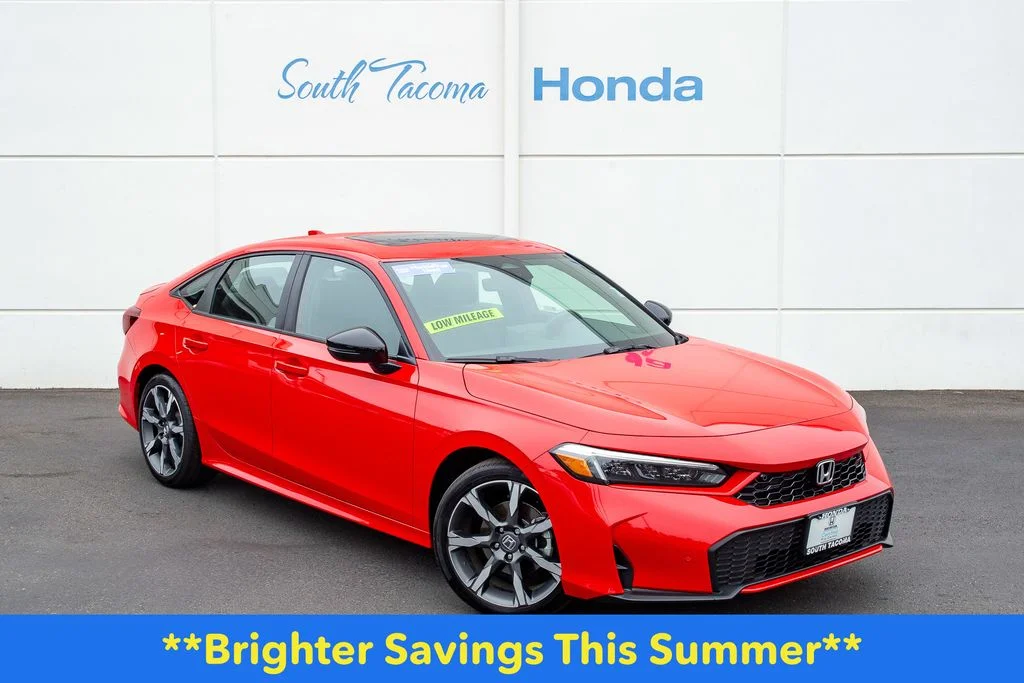 Certified Used 2026 Rallye Red Honda 2WD Sport Touring Hybrid image 1