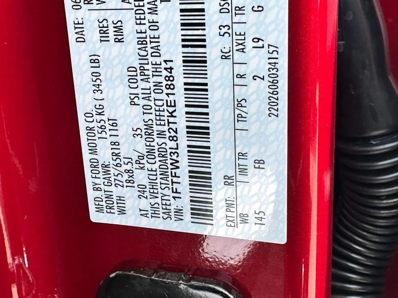 New 2026 Ruby Red Metallic Tinted Clearcoat Ford XLT 4WD SuperCrew 5.5' Box image 15