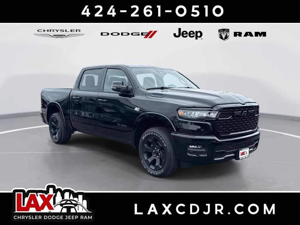 New 2026 Diamond Black Crystal Pearl-Coat Exterior Paint RAM Big Horn/Lone Star image 1