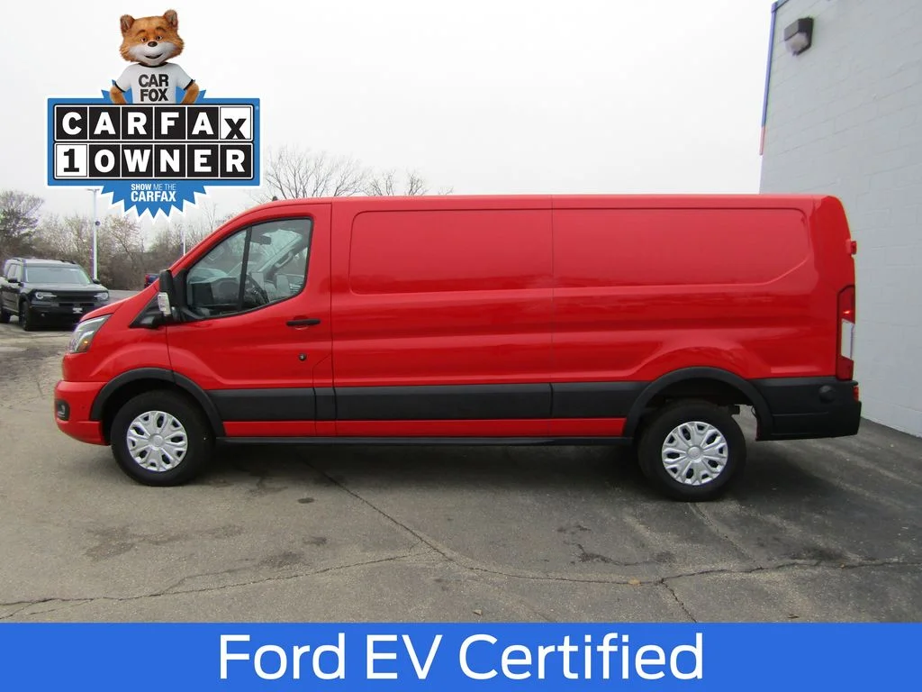 Certified 2024 Ford E-Transit Cargo Van Base with VIN 1FTBW1YKXRKA00009 for sale in Racine, WI