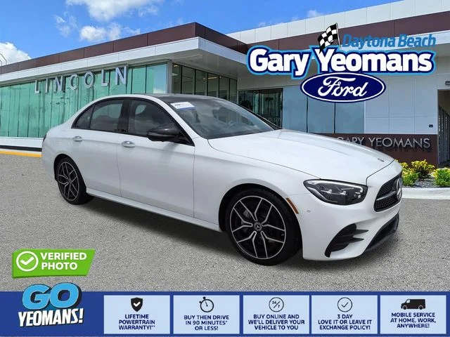 Certified Used 2021 White Mercedes-Benz E 350 image 1