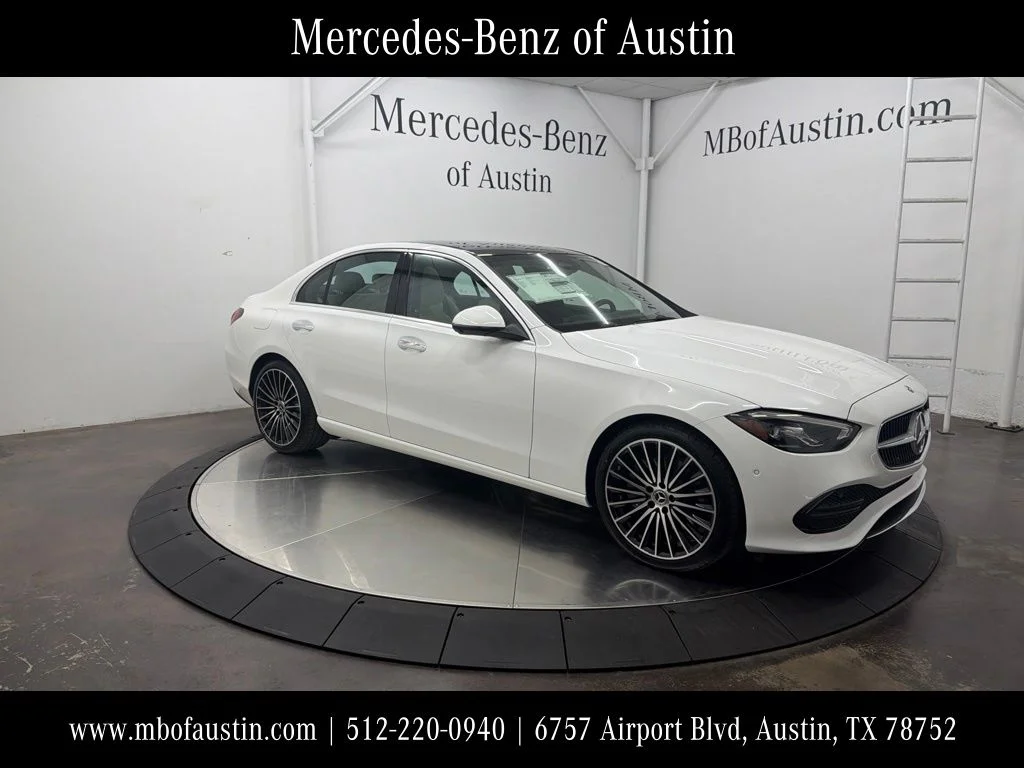 New 2026 White Mercedes-Benz C 300 image 1