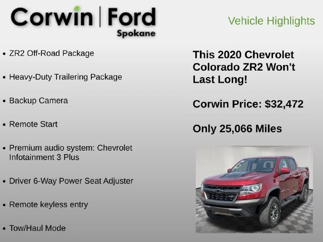 Used 2020 Cajun Red Tintcoat Chevrolet ZR2 image 6