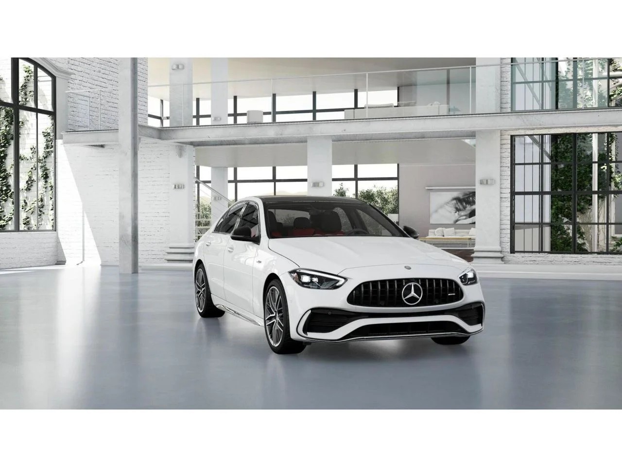 New 2026 Polar White Mercedes-Benz AMG® C 43 4MATIC® Sedan image 9