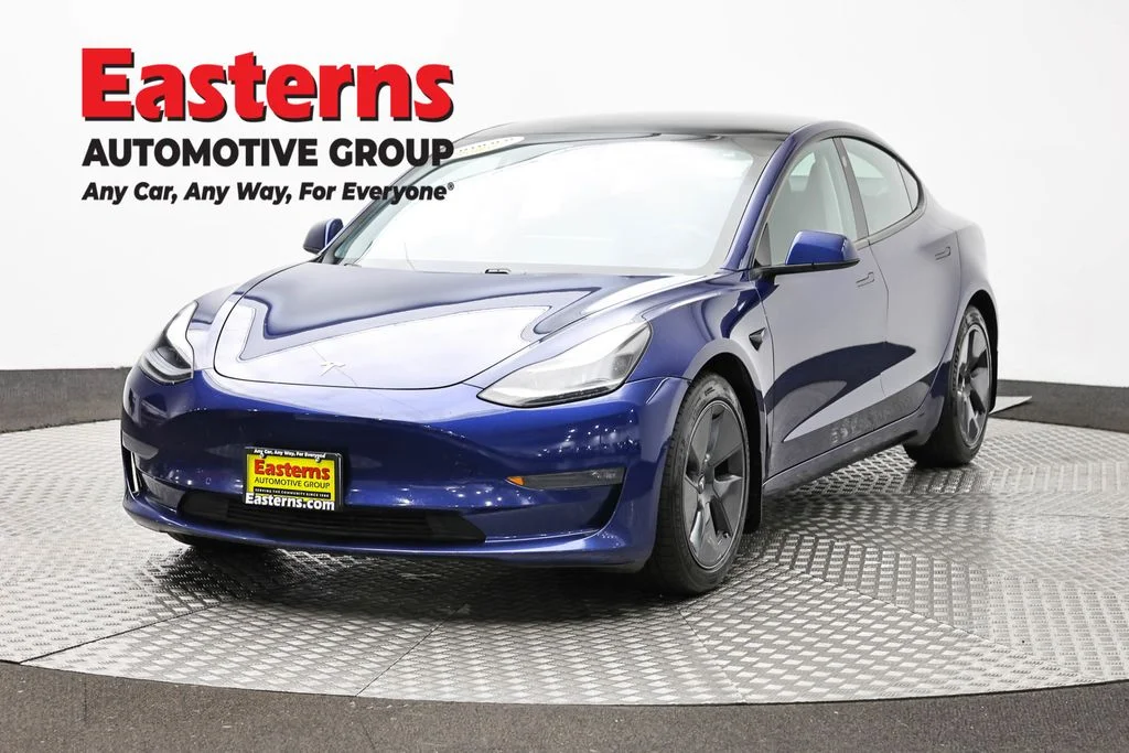 Used 2021 Blue Tesla Long Range image 1
