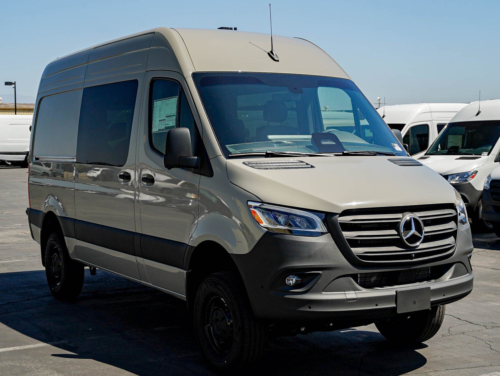 New 2026 Stone Gray Mercedes-Benz 2500 High Roof I4 Diesel HO 144 AWD image 3
