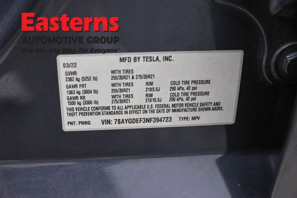 Used 2022 Gray Tesla Performance image 30
