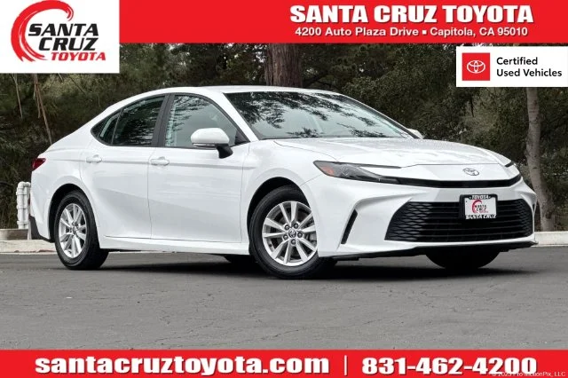 Certified Used 2025 White Toyota LE image 1