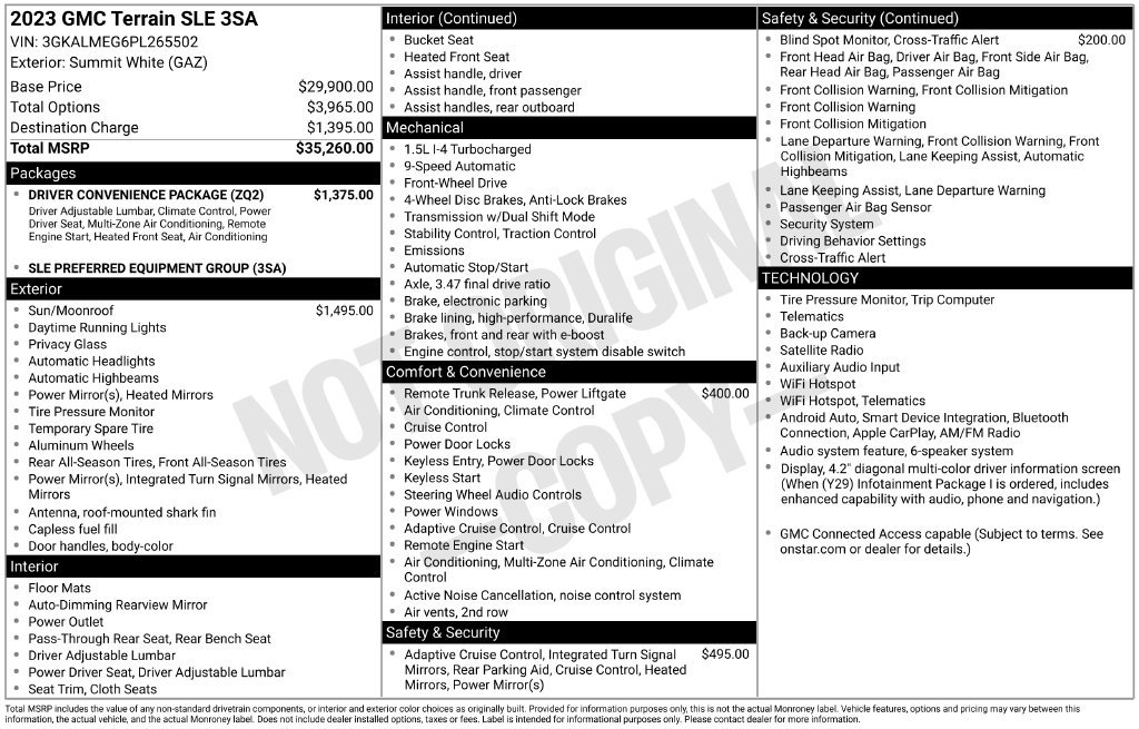 2023 GMC Terrain SLE - Photo 51