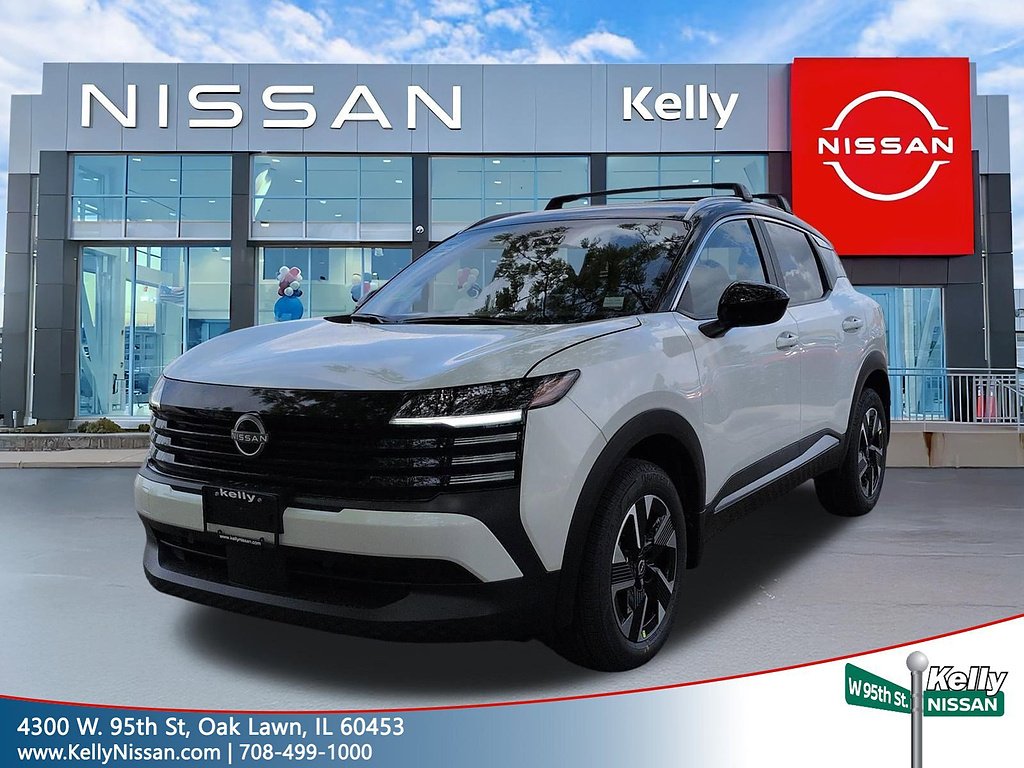 New 2026 Aspen White TriCoat / Super Black Two-tone Nissan SV image 1