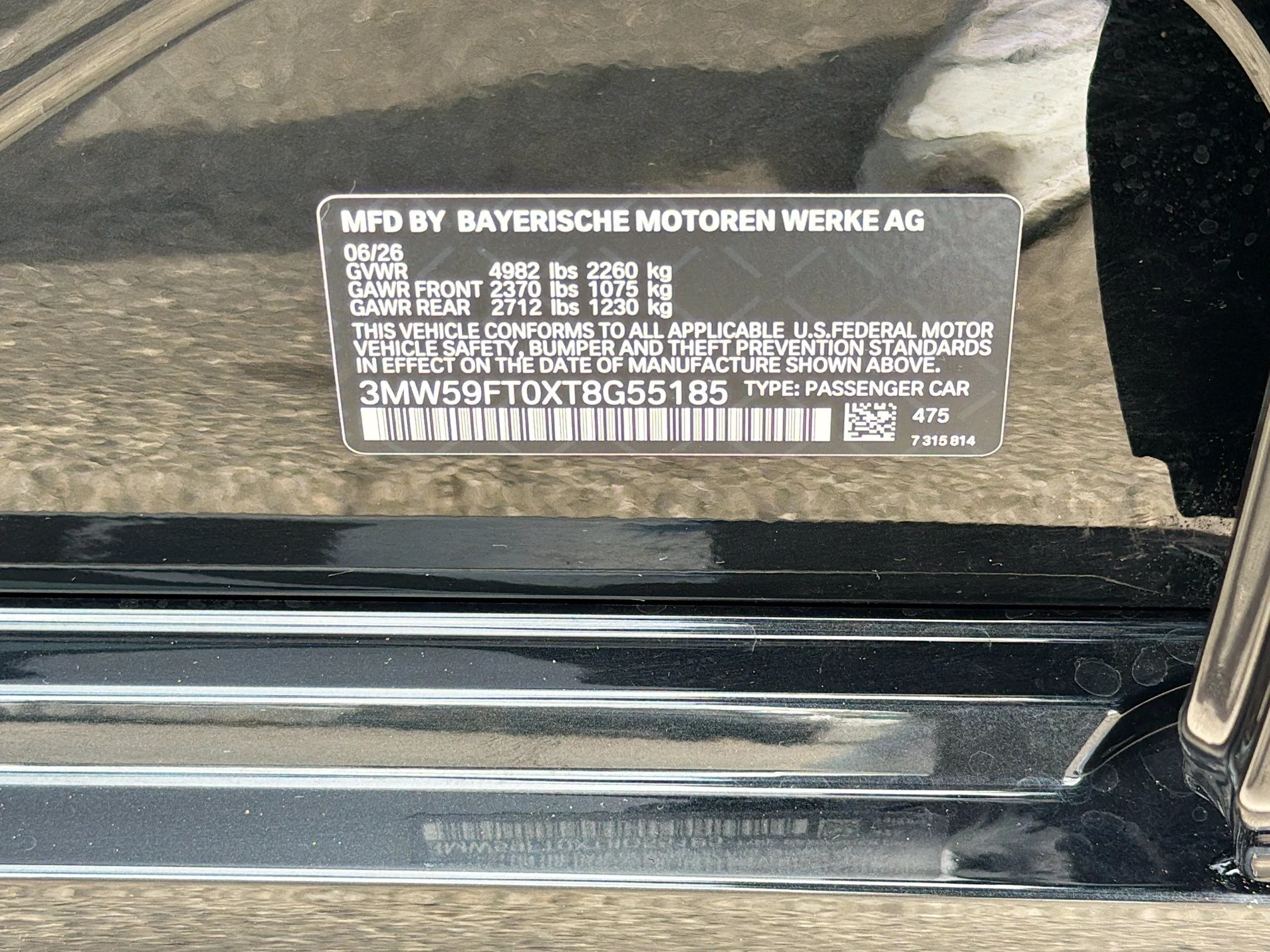 New 2026 Black Sapphire Metallic BMW M340i NA image 41