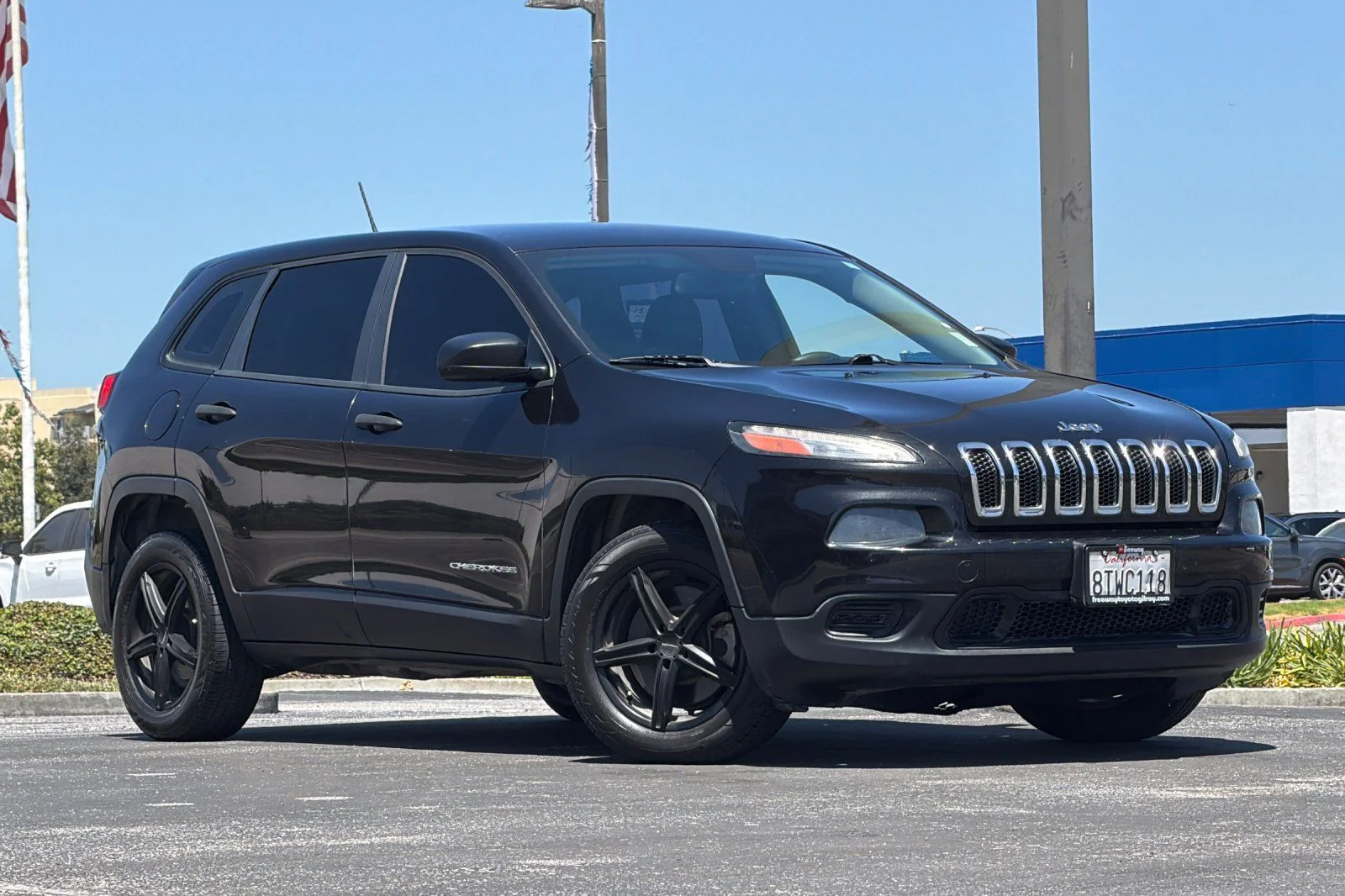 Used 2015 Jeep Cherokee Sport with VIN 1C4PJLAB3FW518350 for sale in Gilroy, CA