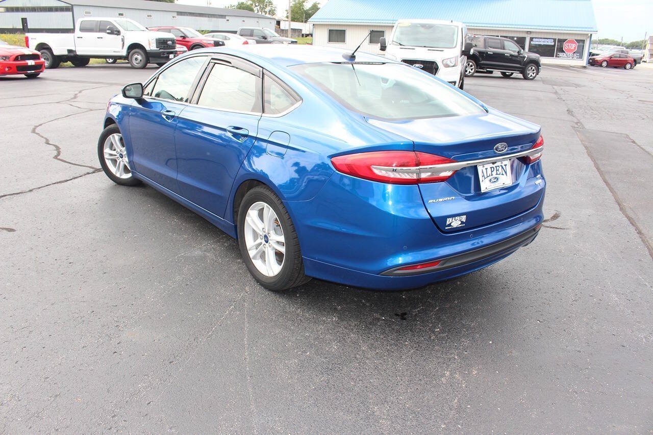 Used 2018 Ford Fusion SE with VIN 3FA6P0HD9JR259302 for sale in Durant, IA