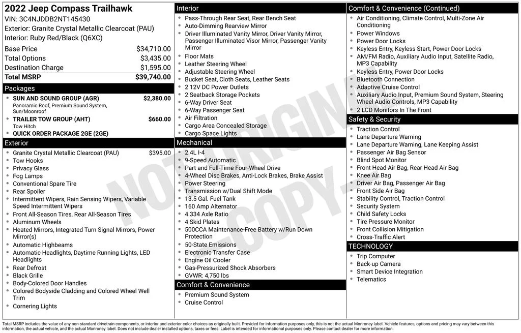 Used 2022 Gray Jeep Trailhawk image 9