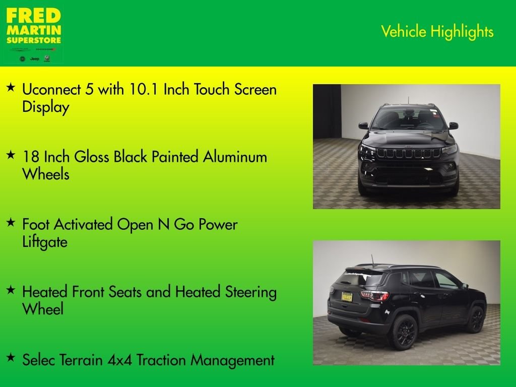 New 2026 Diamond Black Crystal Pearlcoat Jeep Latitude image 15