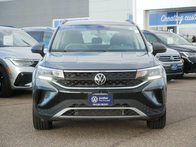 Certified 2022 Volkswagen Taos S with VIN 3VVAX7B20NM064620 for sale in Inver Grove Heights, Minnesota