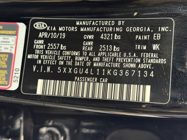 Used 2019 Ebony Black Kia EX image 28