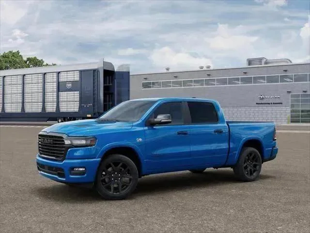 New 2026 Hydro Blue Pearl-Coat Exterior Paint RAM Laramie image 1