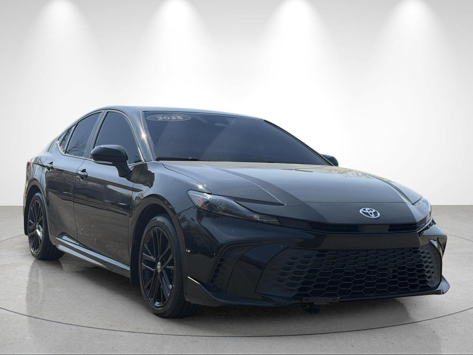 Used 2025 Midnight Black Metallic Toyota SE image 7