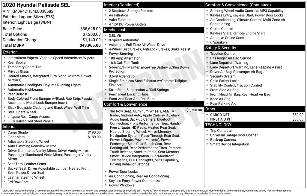 Used 2020 Lagoon Silver Hyundai SEL image 45