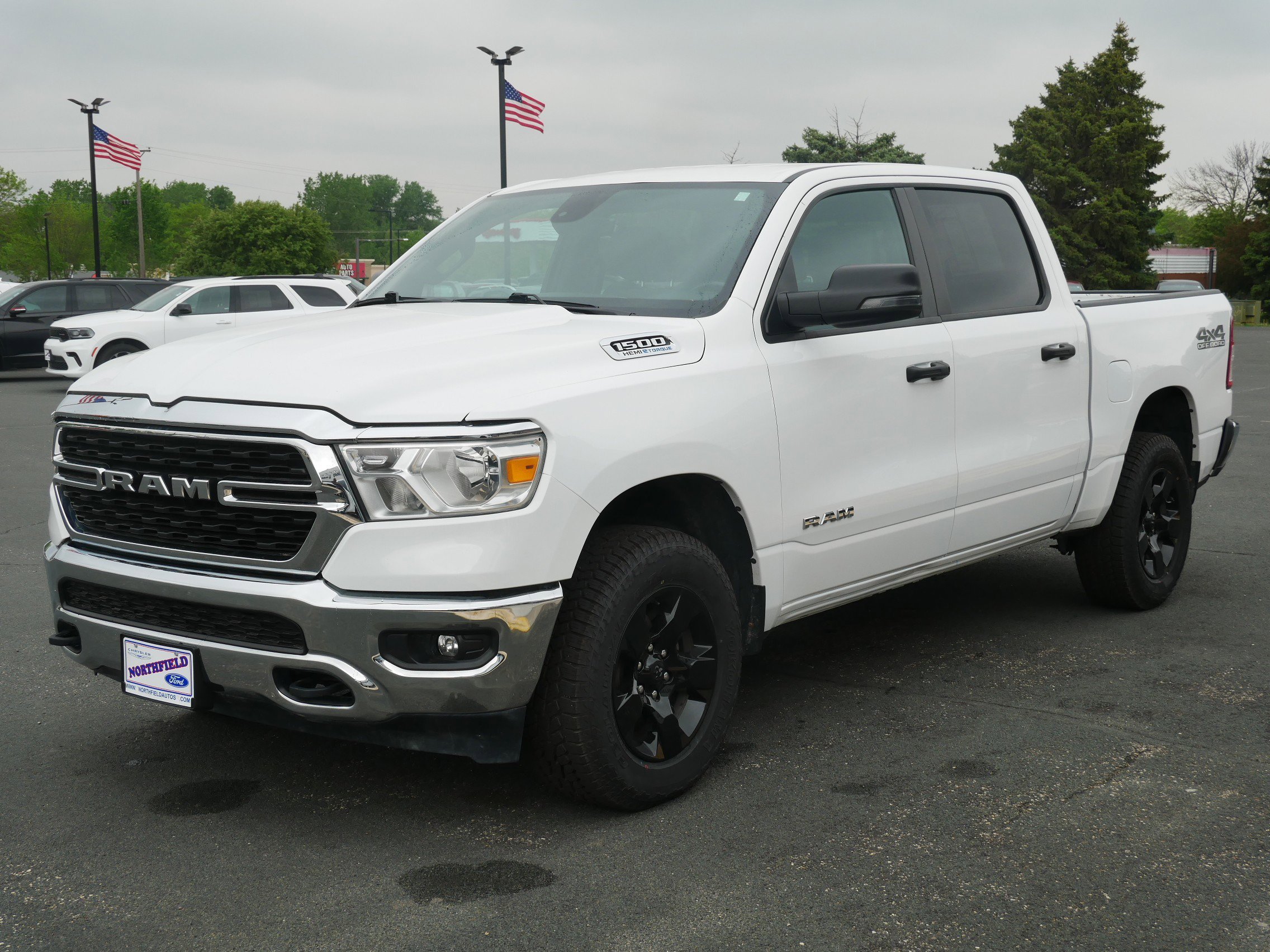 Used 2024 Bright White Clearcoat Ram Big Horn image 4