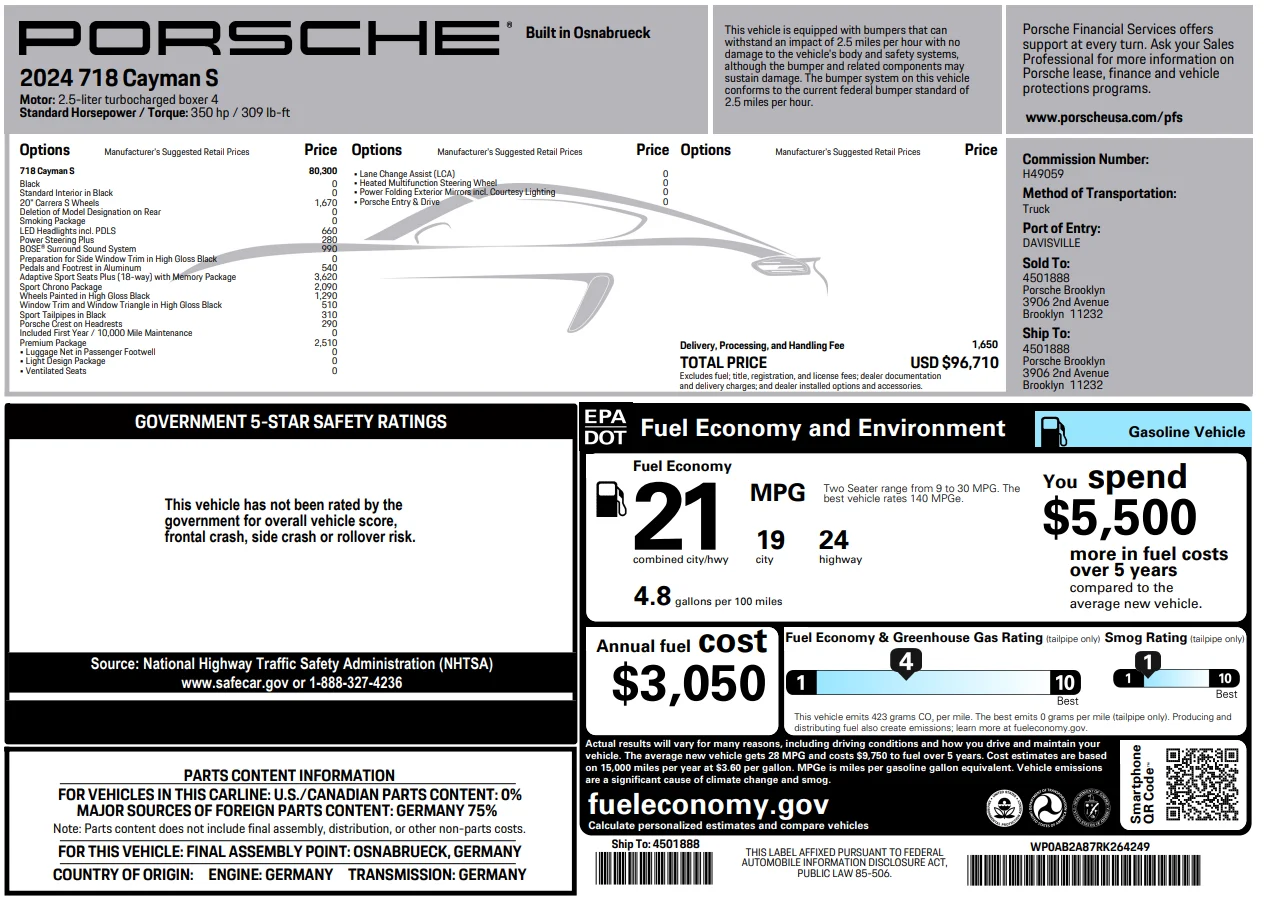 Used 2024 Black Porsche S image 43