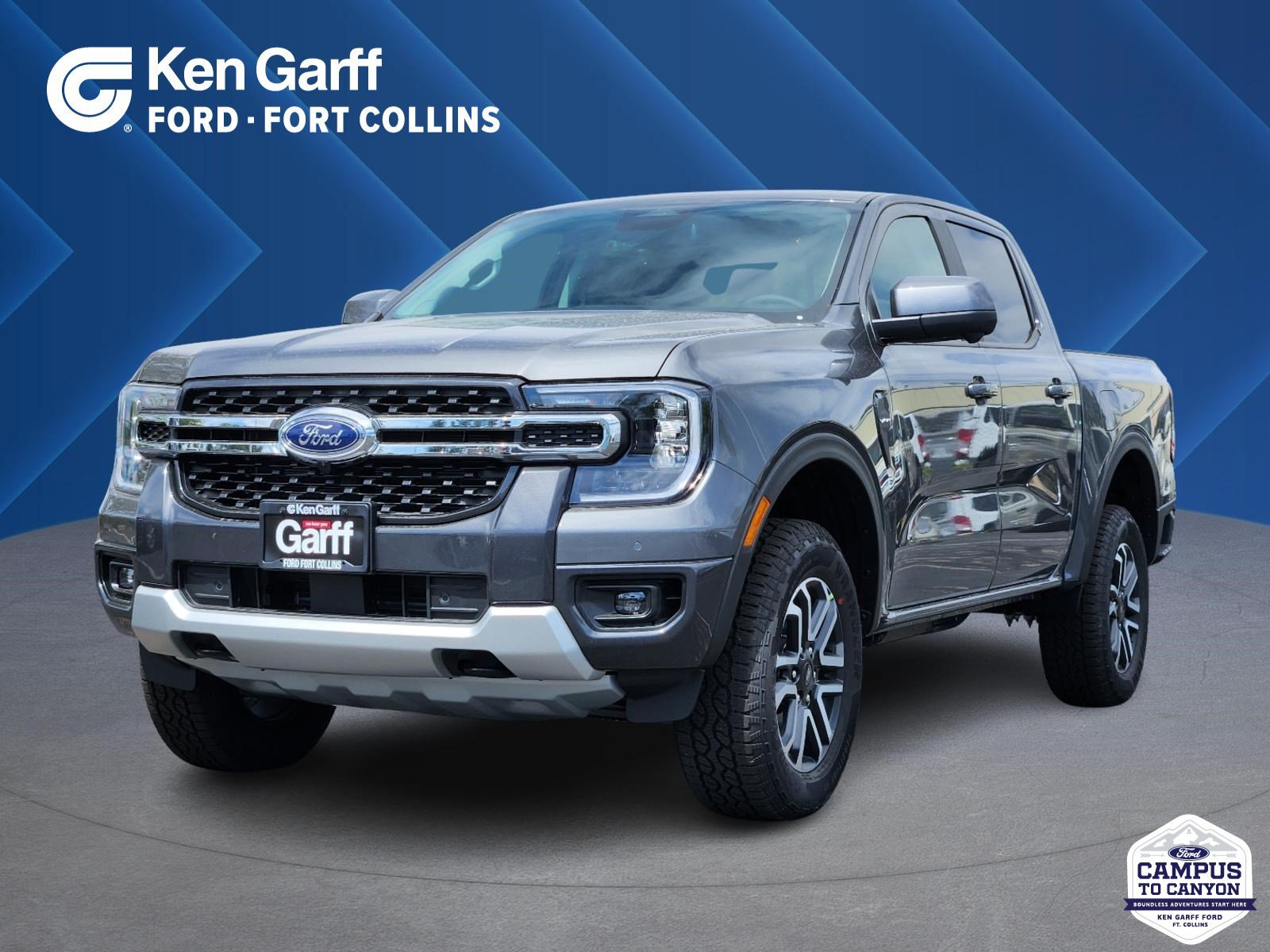 New 2026 Carbonized Gray Metallic Ford LARIAT image 1
