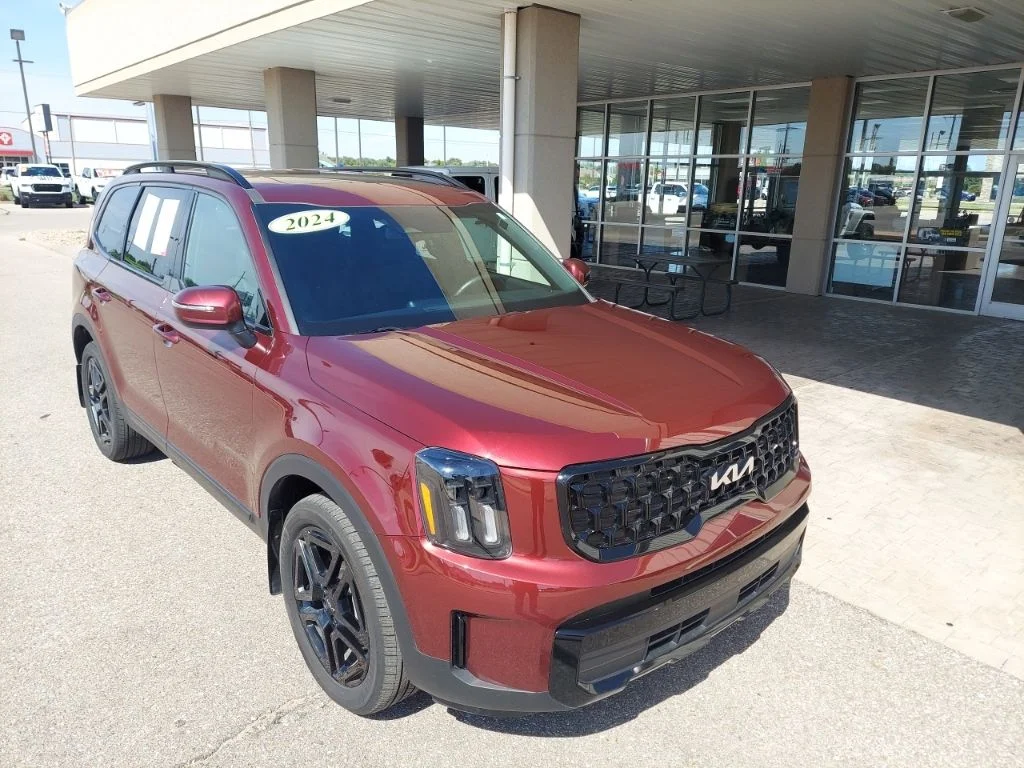 Certified Used 2024 Red Kia EX X-Line image 1