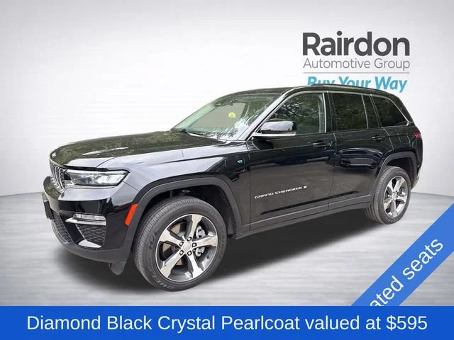 Used 2023 Diamond Black Crystal Pearlcoat Jeep 4xe image 3