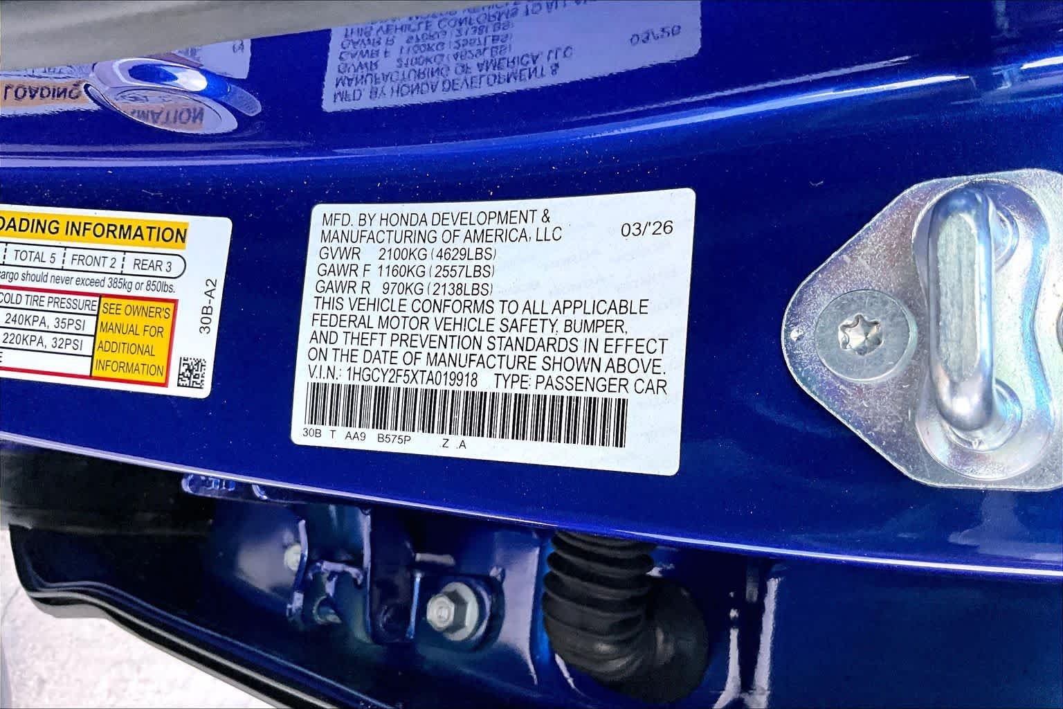 New 2026 Still Night Pearl Honda Sport Hybrid image 22