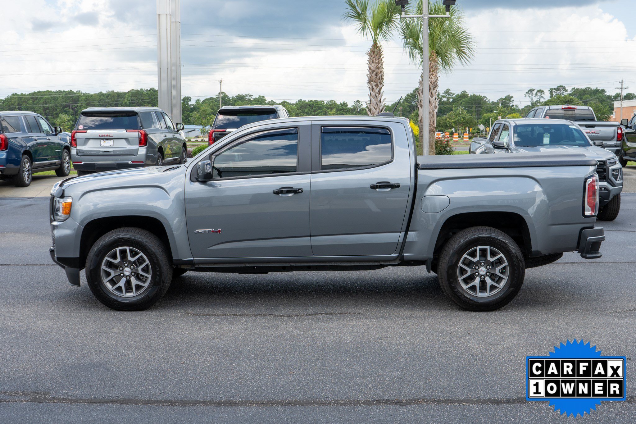 Used 2021 Satin Steel Metallic GMC 4WD AT4 w/Leather image 6