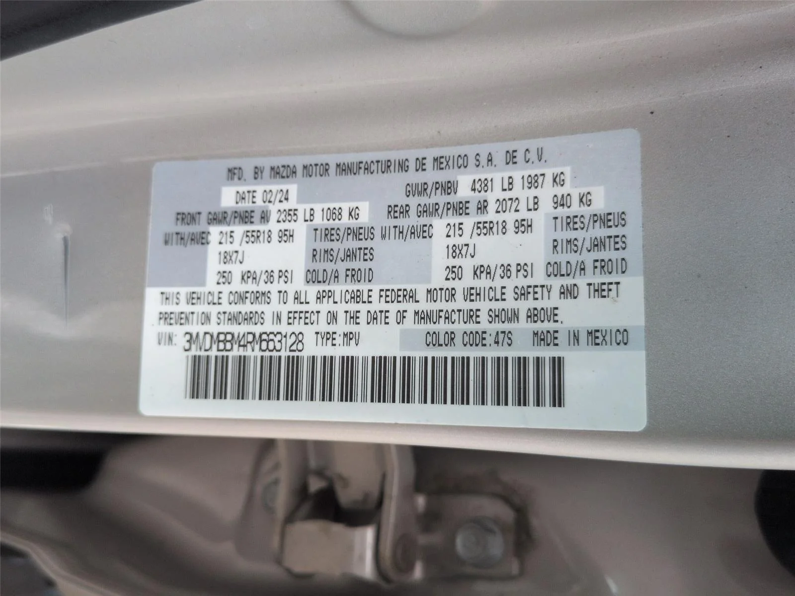 Used 2024 Platinum Quartz Metallic Mazda 2.5 S Select Sport image 40