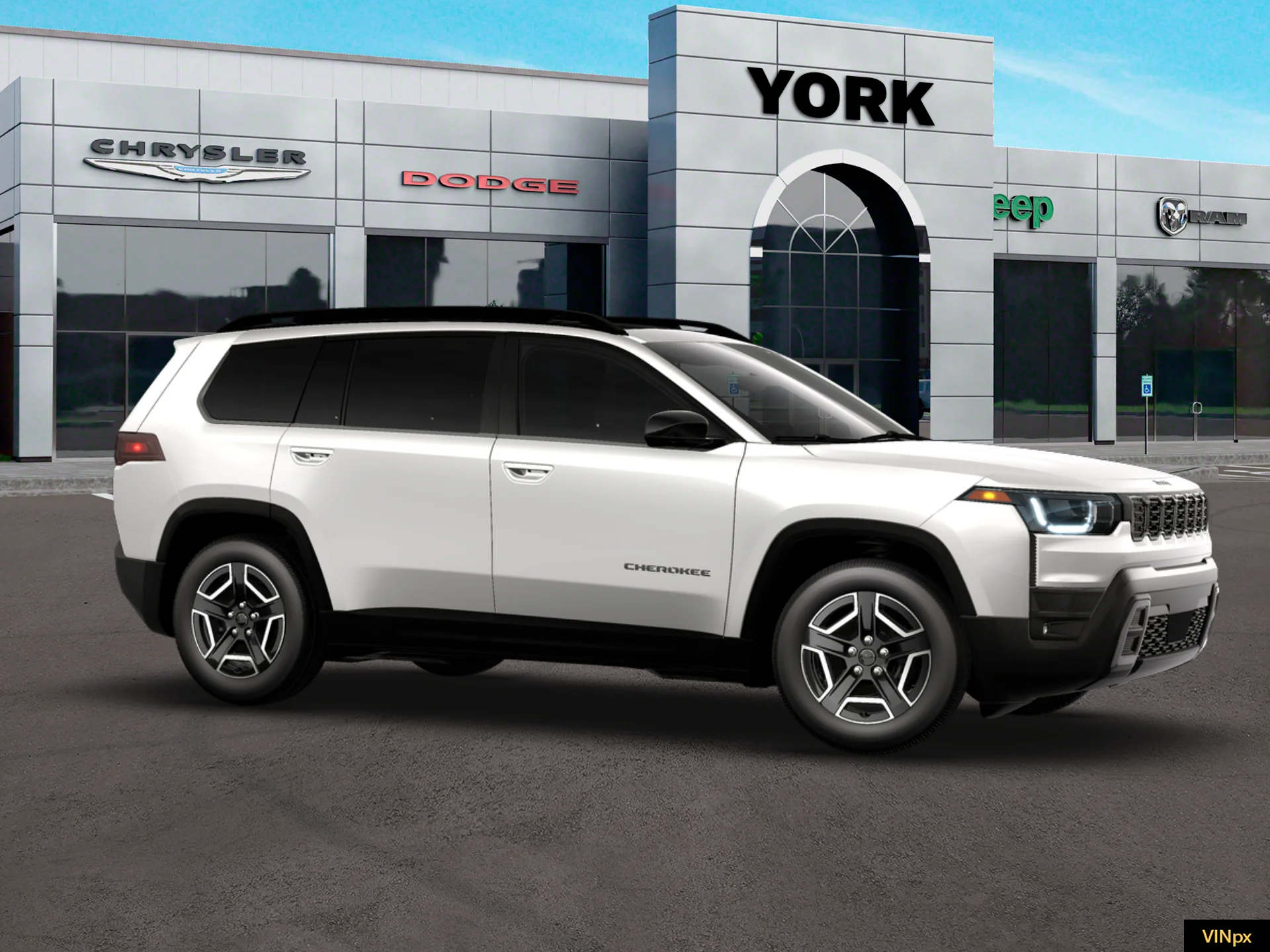 New 2026 Bright White Clear-Coat Exterior Paint Jeep Limited image 10