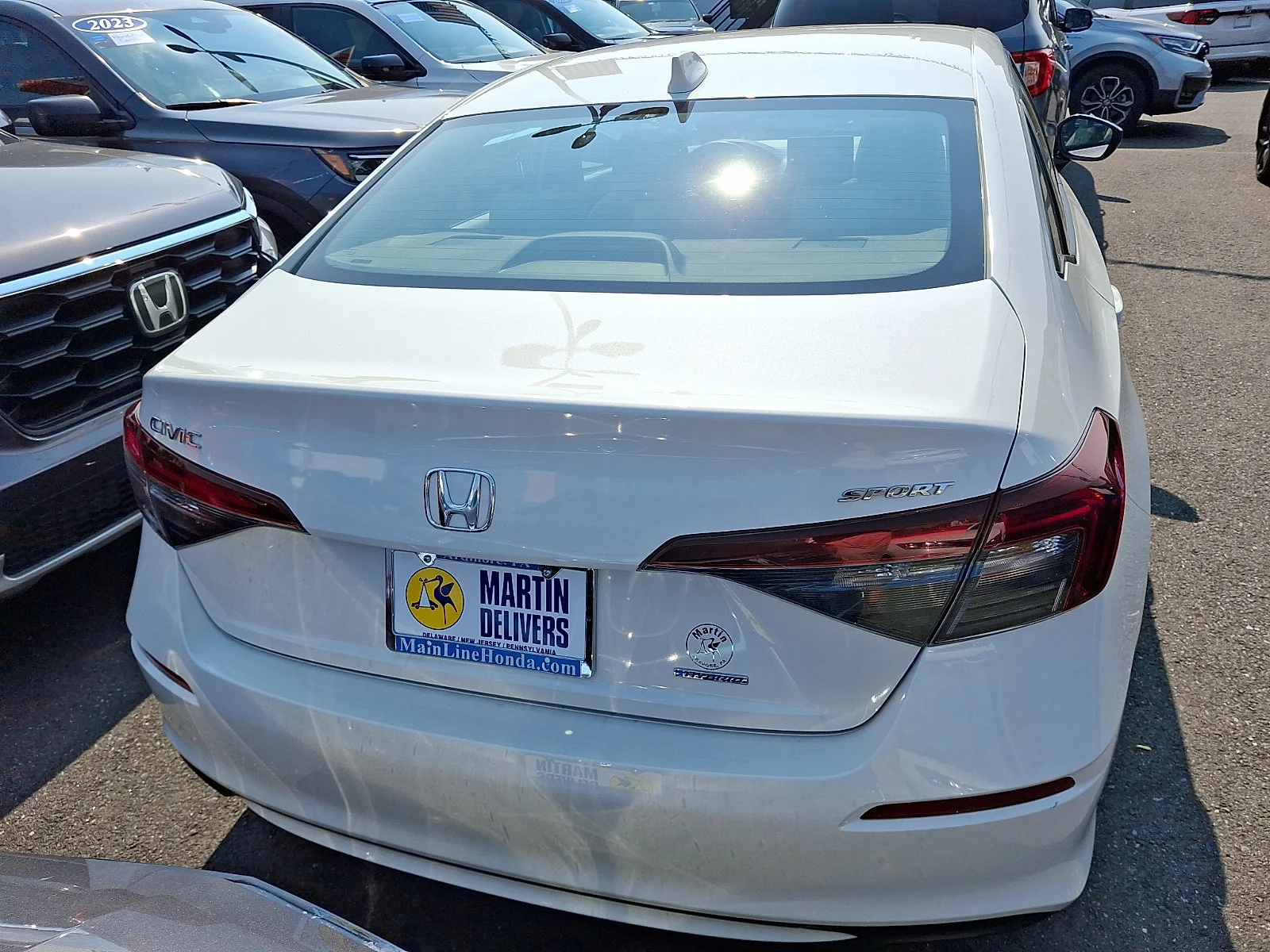 Used 2025 Platinum White Pearl Honda Sport image 4