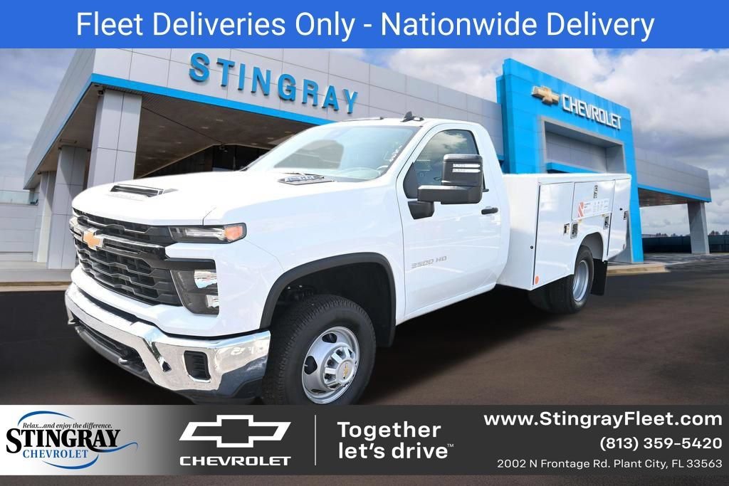 New 2025 Summit White Chevrolet Work Truck image 1