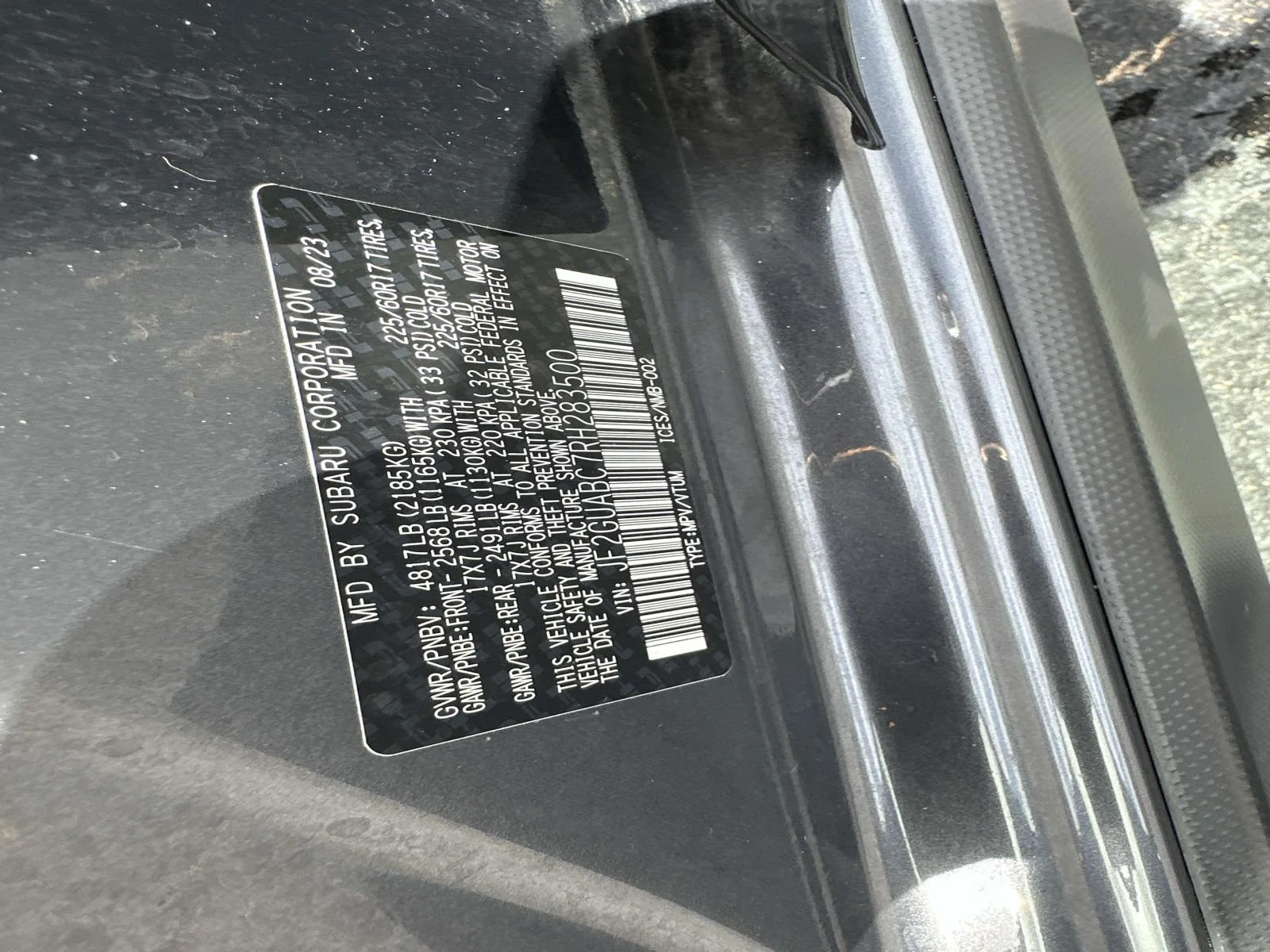 Used 2024 Magnetite Gray Metallic Subaru 2.0I image 16
